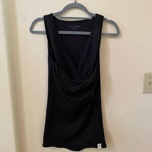 LALABU SOOTHE MATERNITY NURSING POSTPARTUM BLACK TANK TOP WITH CARRIER SIZE S